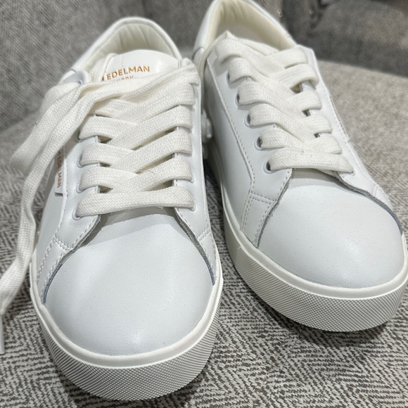 Sam Edelman Ethyl White Lace Up Sneaker - Picture 5 of 10